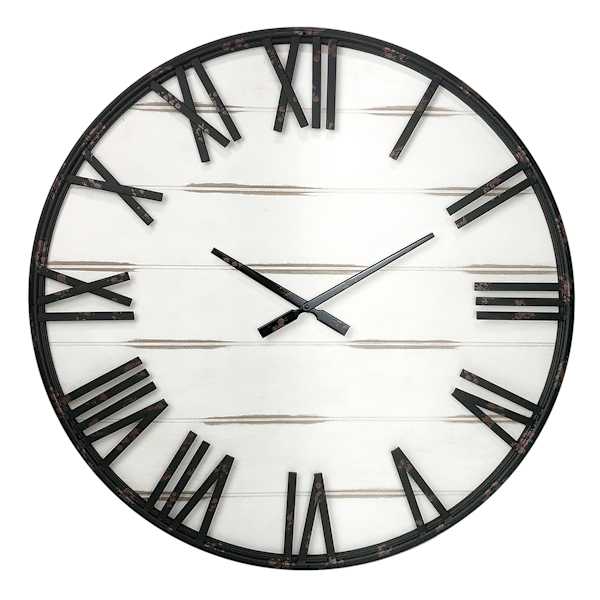 Wooden Round Wall Clock, 27"