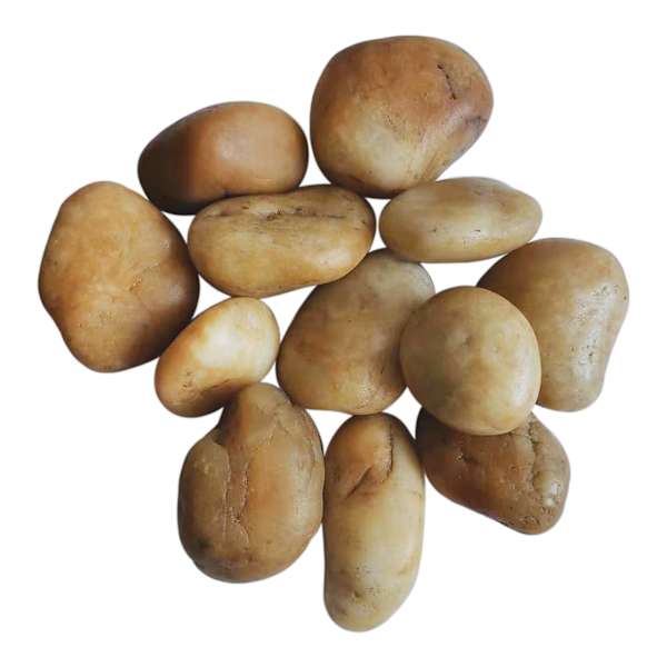 Yellow Decorative Outdoor Fountain Rocks, 15lb