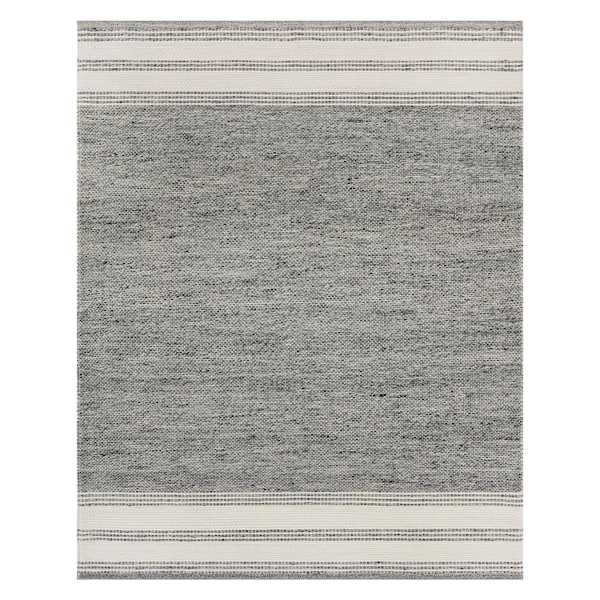 (A499) Ty Pennington Thornton Grey Woven Area Rug, 8x10