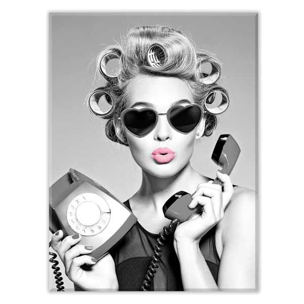Glam Lady Canvas Wall Art, 16x20