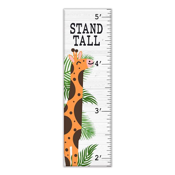 Tiny Dreamers Animal Growth Chart Canvas Wall Art, 12x40