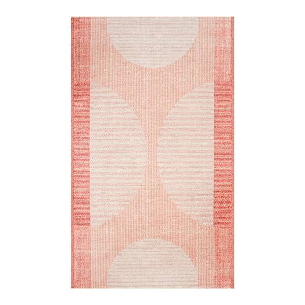 Wash Prntd Circles Pink 27x45