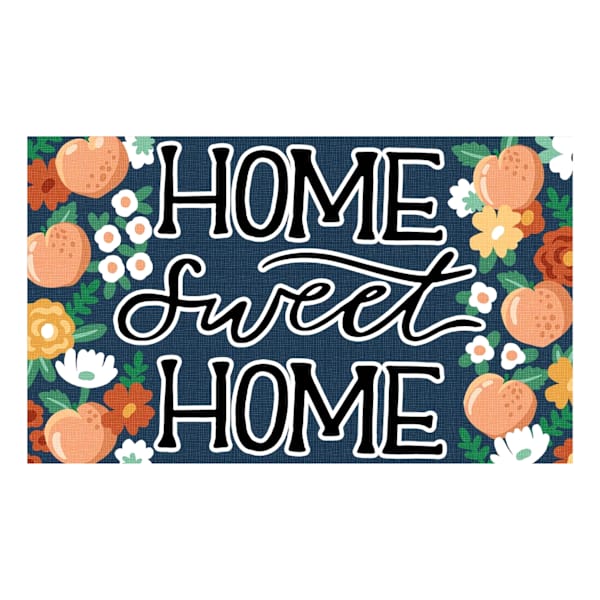 Home Sweet Home Rubber Doormat, 18x30