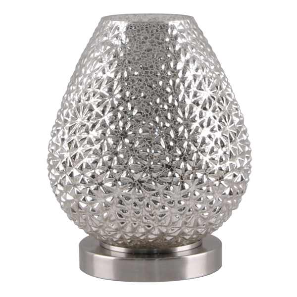 Found & Fable Mercury Glass Textured Uplight Lamp, 11"