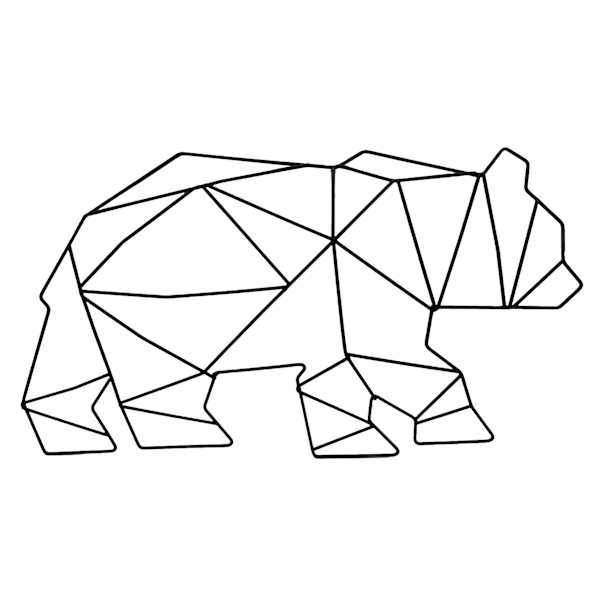 Ty Pennington Metal Bear Wall Decor, 17x18