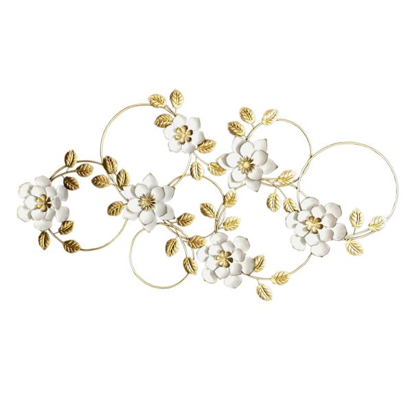 Providence Gold Floral Wall Decor, 18x32
