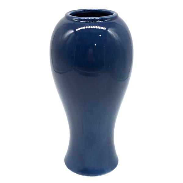 Providence Blue Ceramic Vase, 8"