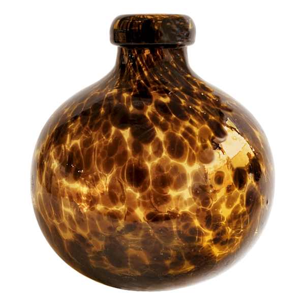 Providence Tortoise Shell Glass Vase, 4.5"