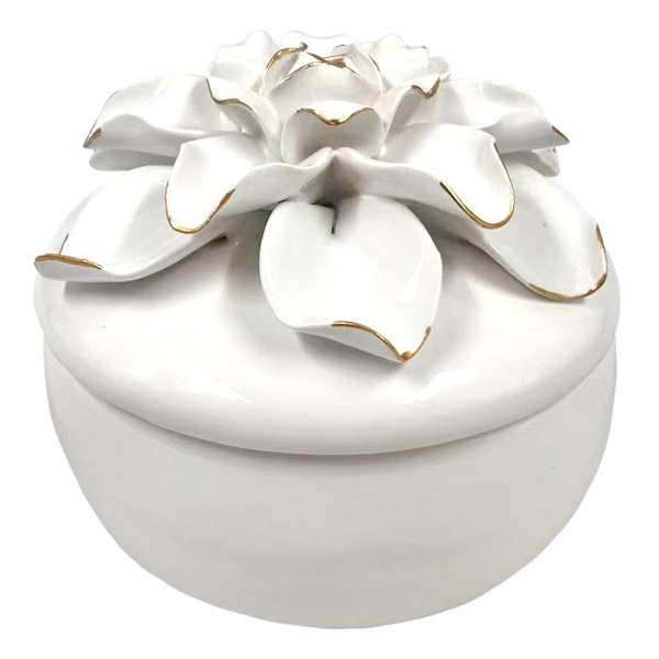 Providence 3D Floral Ceramic Box, 5x4