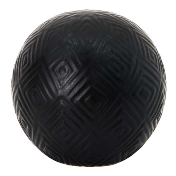 Found & Fable Eileen Black Ceramic Decorative Orb, 4"