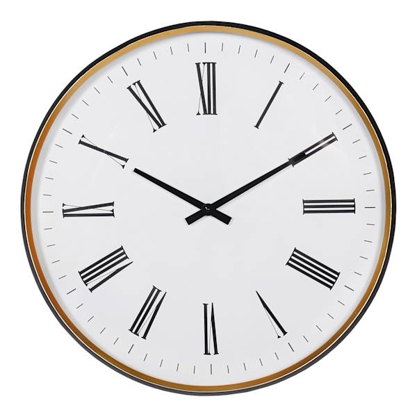 Providence Metal Round Wall Clock, 24"
