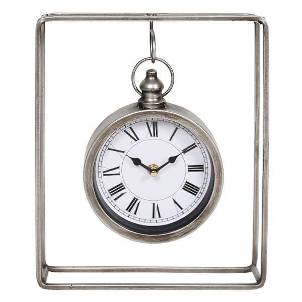 Hanging Metal Wall Clock, 11.8"