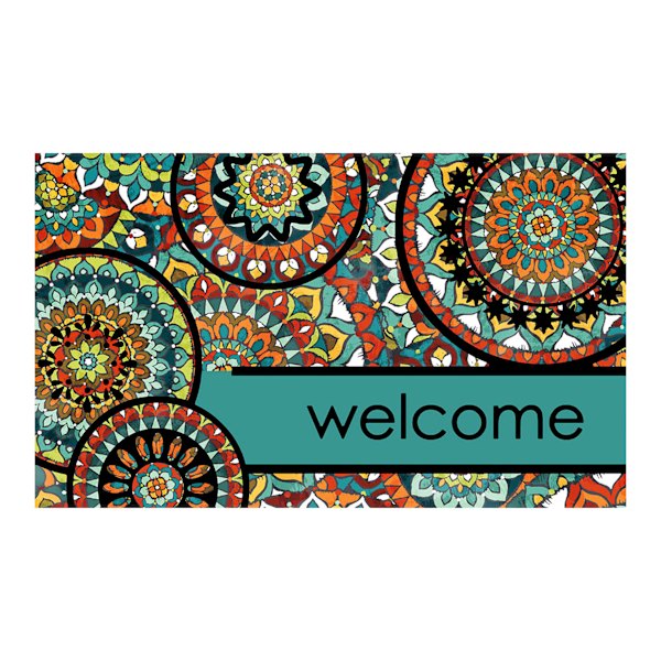 Bohemian Welcome Doormat, 18x30