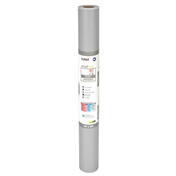 Grey Pebbled Non-Adhesive Heavy Duty Shelf Liner