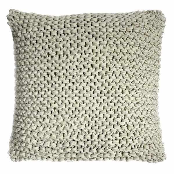 Ty Pennington Neutral Knitted Throw Pillow, 18"