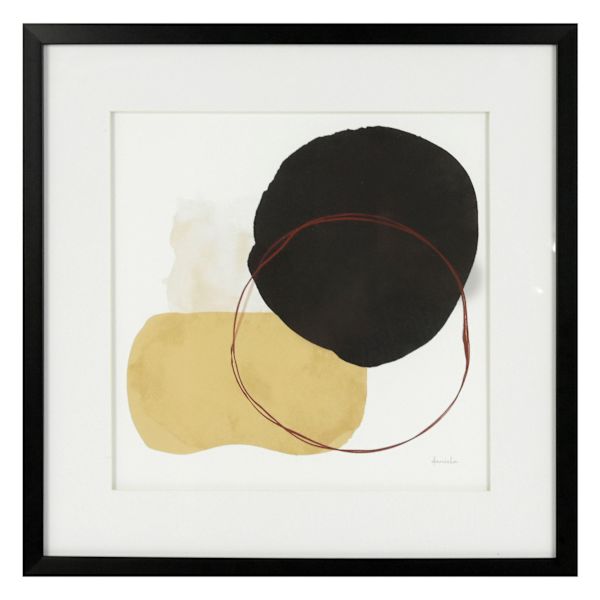 Crosby St. Glass Framed Abstract Print Wall Art, 17"