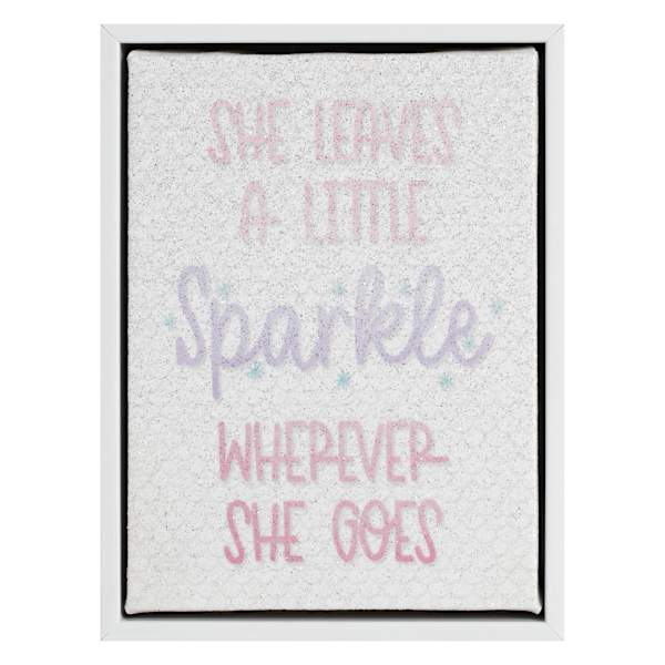 Tiny Dreamers Sparkle Framed Canvas, 6x8