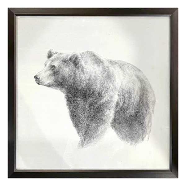 Ty Pennington Glass Framed Bear Wall Art, 26"