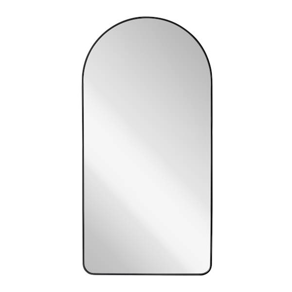 Black Arch Leaner Mirror, 24x48