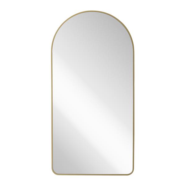Gold Arch Leaner Mirror, 24x48