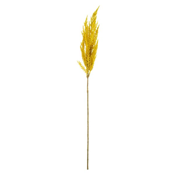 Mustard Yellow Pampas Grass Stem, 32"