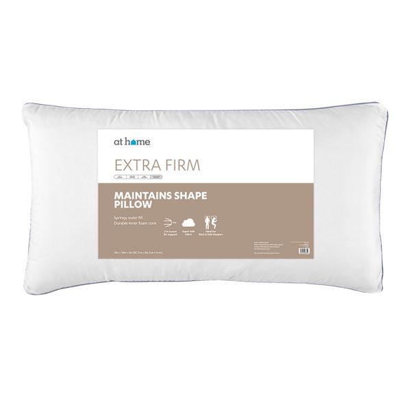 Firm Maintains Shape Bed Pillow, King