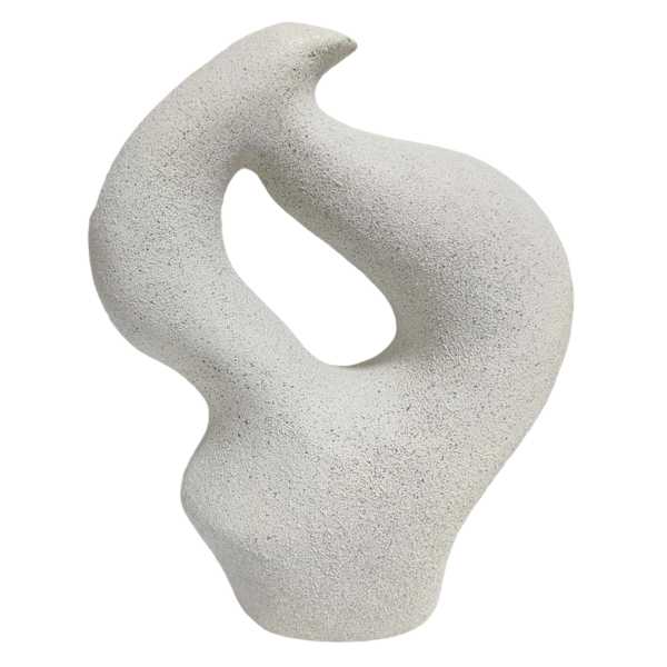 Found & Fable Ivory Vase, 10"