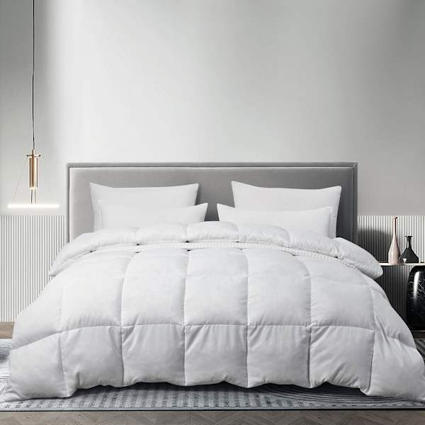 Serta White Microfiber Down Comforter, King