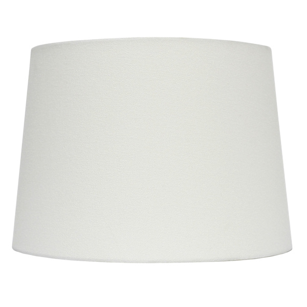 White Tapered Drum Lamp Shade, 10x14