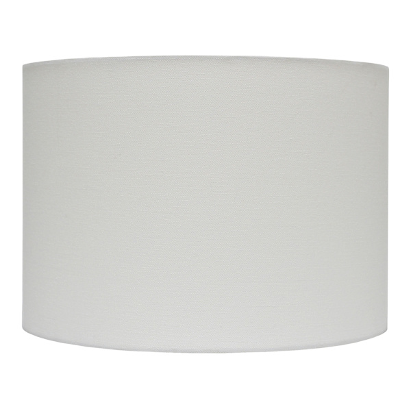 White Drum Medium Table Lamp Shade, 14x14x10