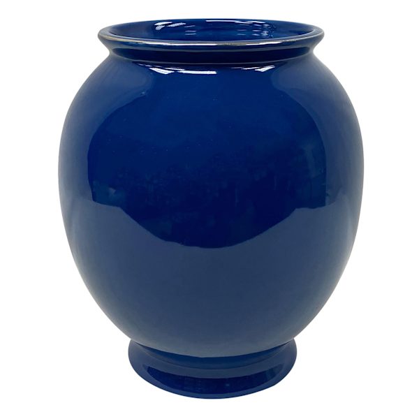 Providence Blue Ceramic Vase, 8"