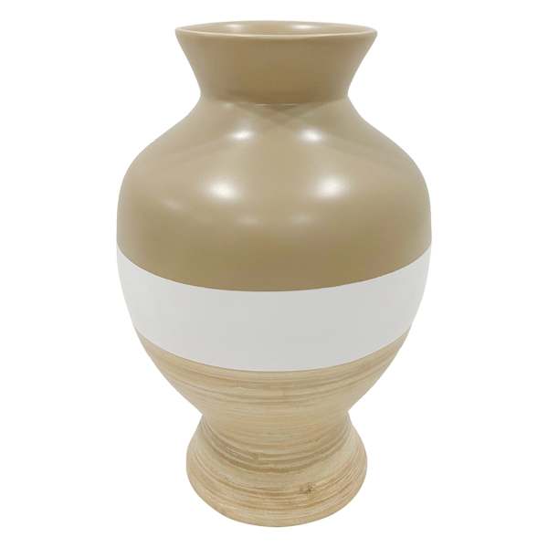 Found & Fable Natural Bamboo Vase, 14"