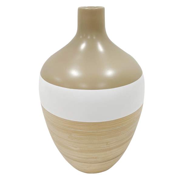 Found & Fable Natural Bamboo Vase, 13"