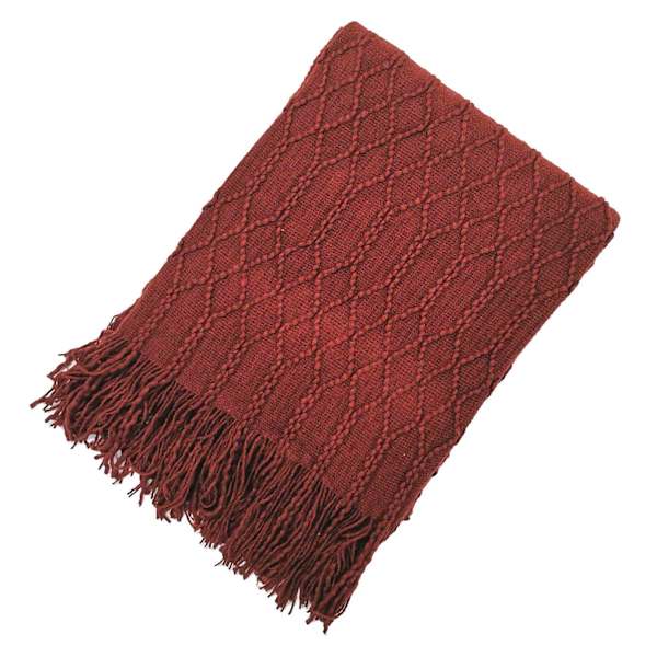 Beverly Poseidon Red Throw Blanket, 50x60