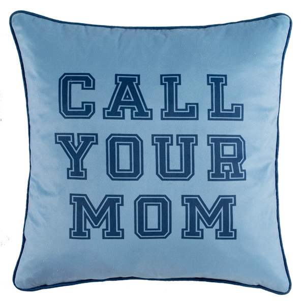 Smart Restart Call Your Mom Throw Pillow, 18"