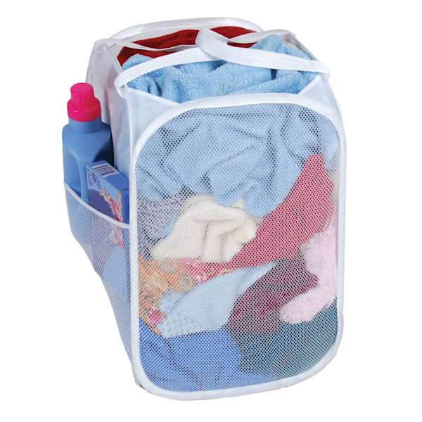 Pop-Up Laundry Hamper, White