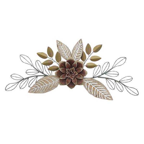Honeybloom Metal Floral Wall Decor, 14x34