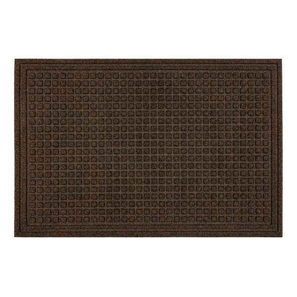 Brown Waffle Impressions Doormat, 36x48
