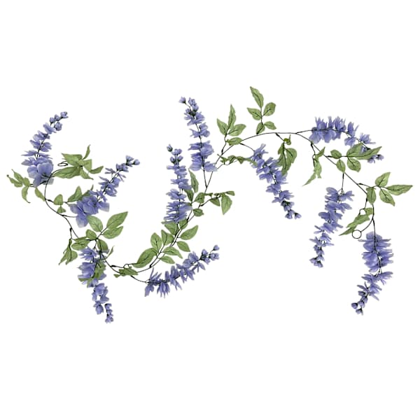 Lavender Wisteria Floral Garland, 72"