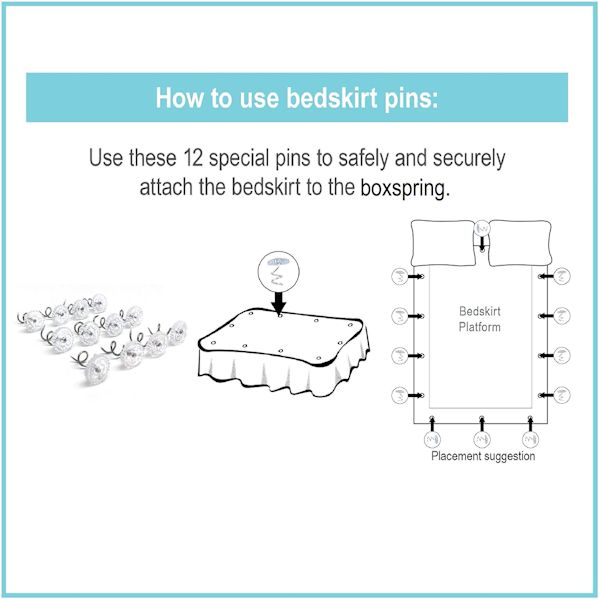 Bed Makers Bed Skirt Wonder Pins
