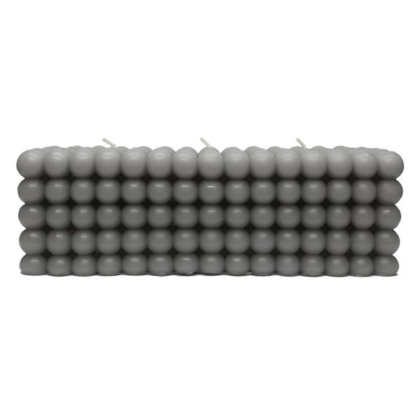 Crosby St. Grey Unscented Bubble Bar Candle, 3x3x8