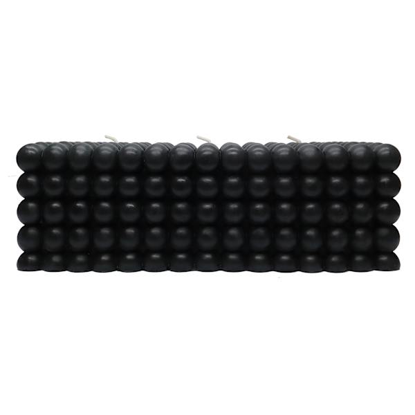 Crosby St. Black Unscented Bubble Bar Candle, 3x3x8