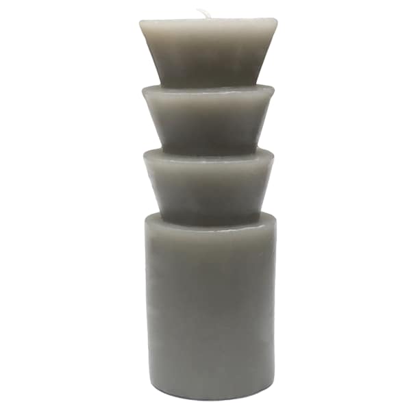 Crosby St. Grey Unscented Totem Pillar Candle, 2x6