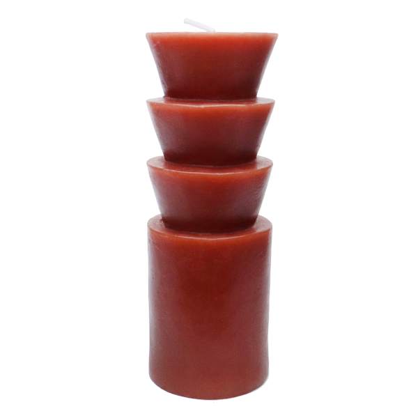 Crosby St. Red Unscented Totem Pillar Candle, 2x6