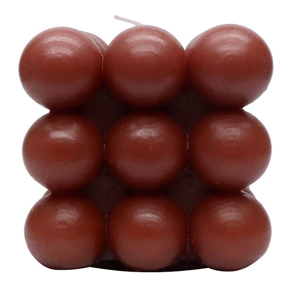 Crosby St. Red Unscented Bubble Candle, 3"