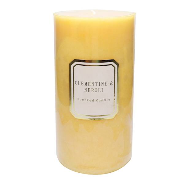 Providence Clementine & Neroli Scented Pillar Candle, 4x8