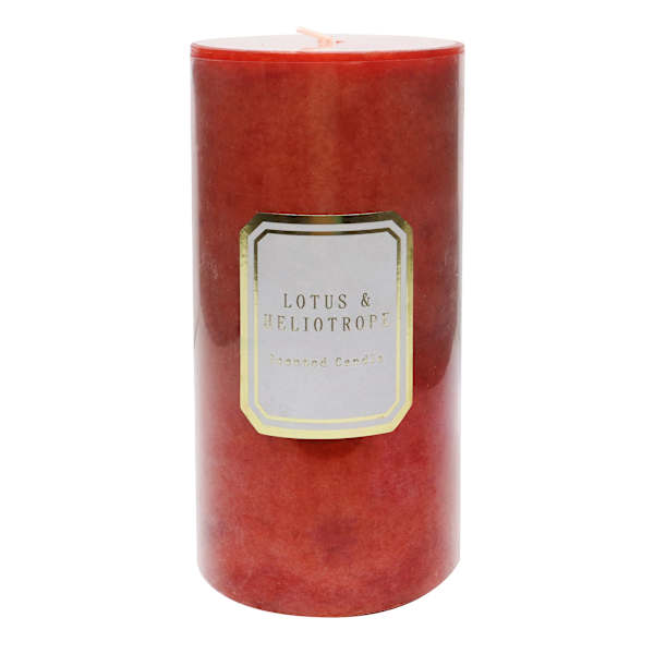 Providence Lotus & Heliotrope Scented Pillar Candle, 3x6