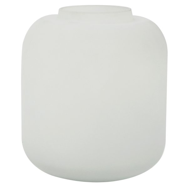 Ty Pennington White Glass Vase, 5"