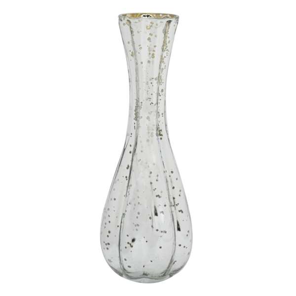 Found & Fable Silvery Mercury Glass Vase, 7"