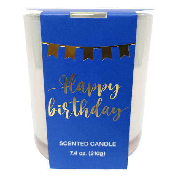 Blue Birthday Scented Jar Candle, 7.4oz